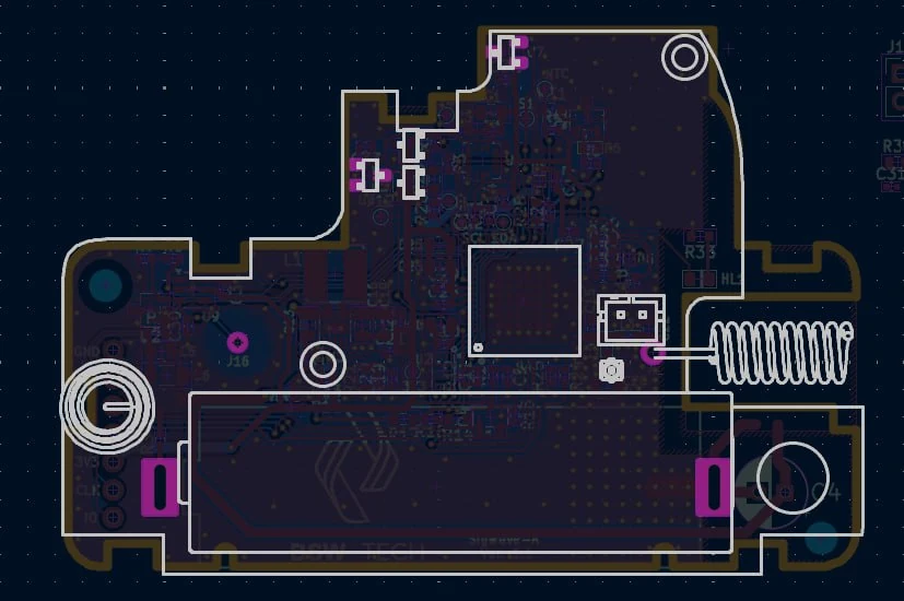 Gas Meter Counter PCB layout supplied by BSW TECH